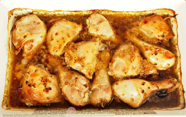 Honey baked chicken pieces | stay at home mum