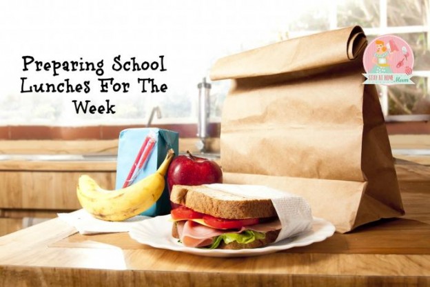 Preparing school lunches for the week