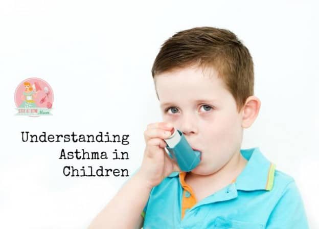 Child using inhaler for asthma management, understanding asthma in children.
