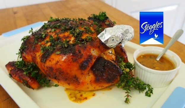 Glazed Honey Mustard Roast Chicken