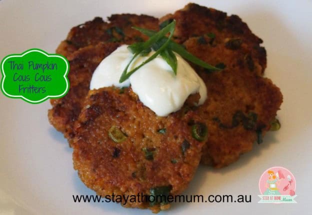 Thai Pumpkin Cous Cous Fritters