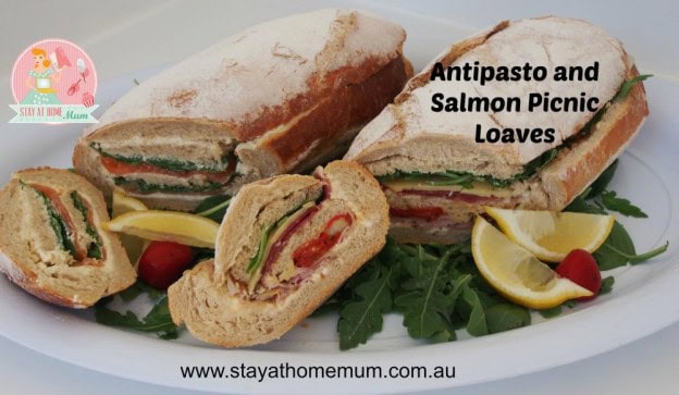 Antipasto and Salmon Picnic Loaves