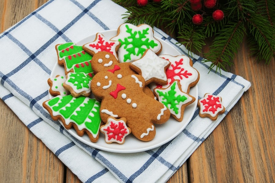 Honey Ginger Christmas Cookies