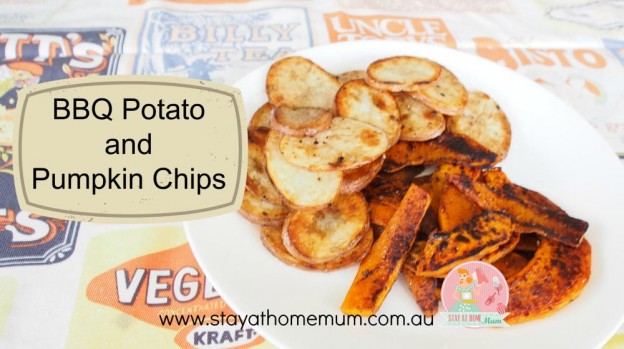 BBQ Potato and Pumpkin Chips | Stay at Home Mum