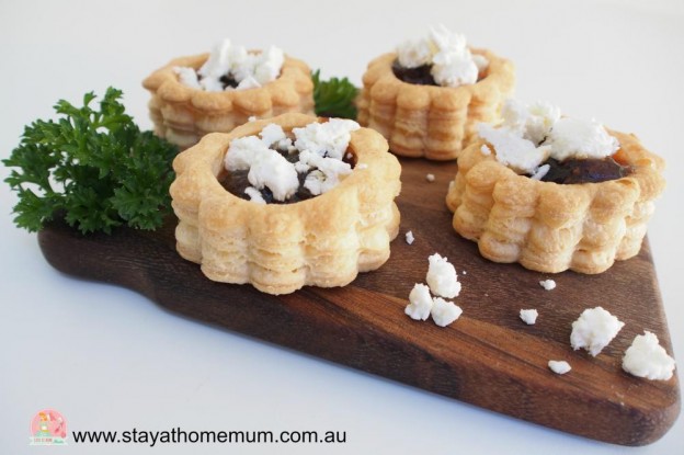 Goat's Cheese & Carmaelised Onion Vol Au Vent | Stay at Home Mum