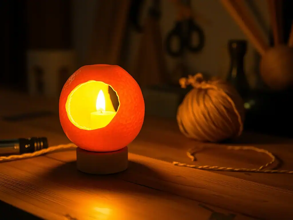 How To Make Your Own Orange Lamp