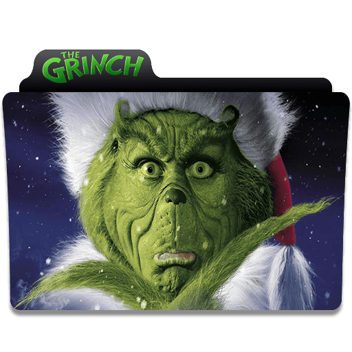 Humorous image of the Grinch with a cat's face, dressed as Santa, cancelling Christmas.