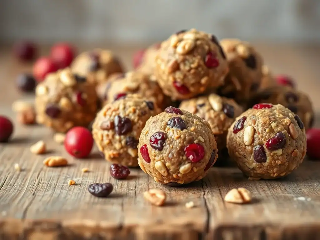 Cranberry and Nut Protein Balls