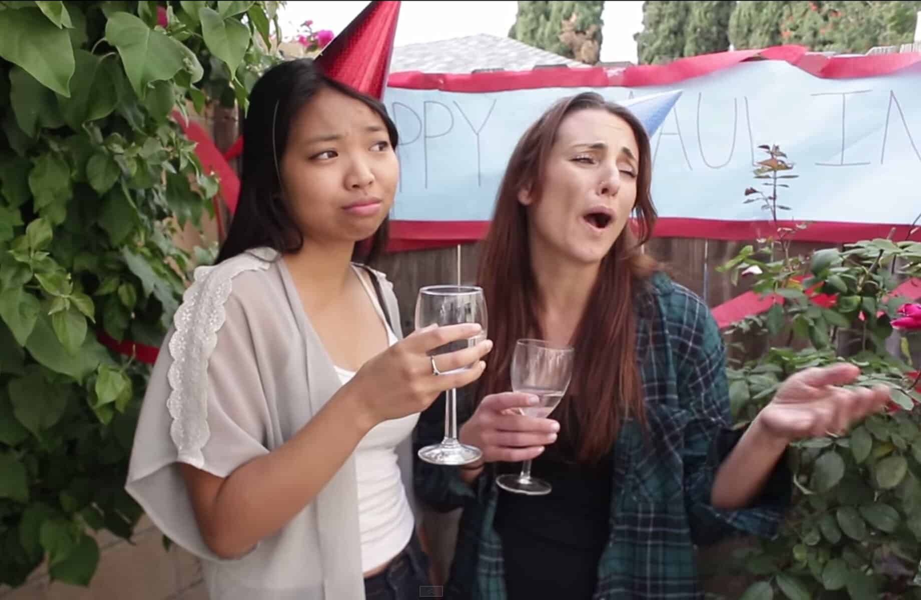 Anti-vaxxer debate at a backyard party.