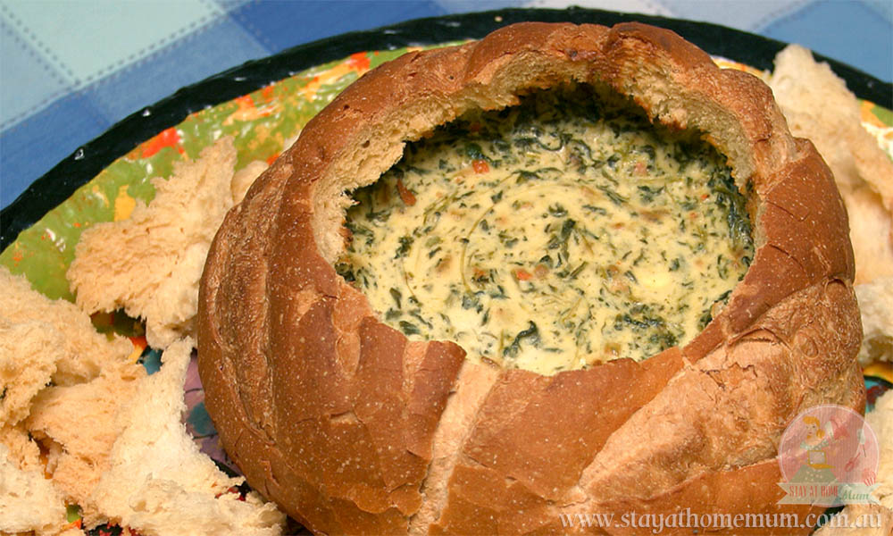Best Spinach Cob Loaf Dip Recipe