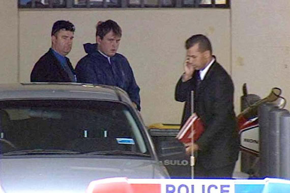 Police investigation scene related to Dante Arthurs case.