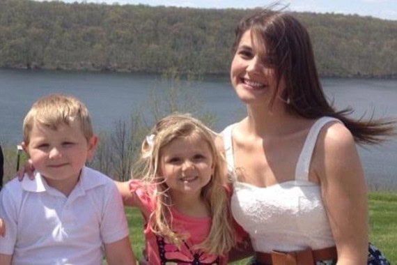 Two Children Pose With Their Dead Father To Show Reality Of Addiction