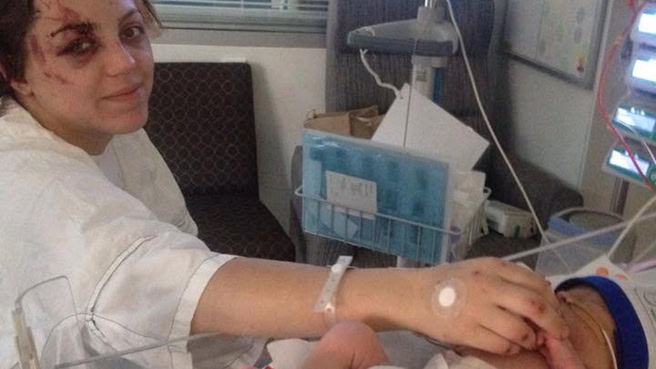 Injured Woman Gives Birth the Day After Car Crash Kills Partner