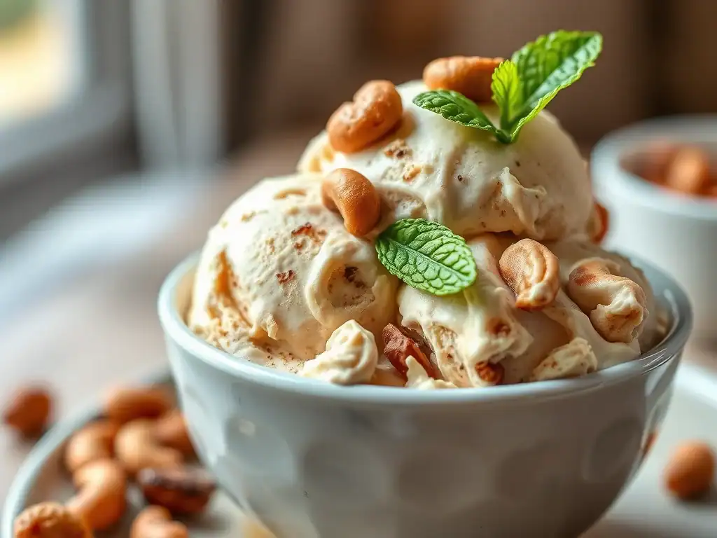 Coffee Cashew Ice Cream