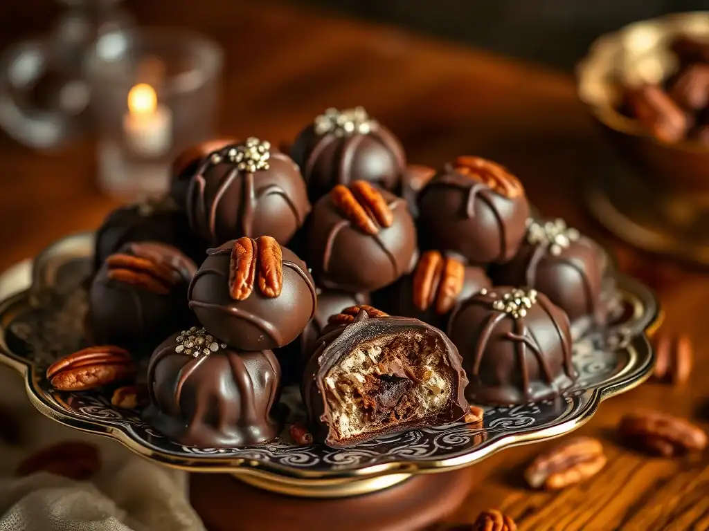 Dainty Bourbon Pecan Bonbons