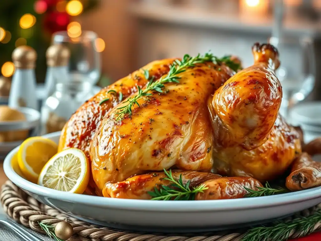 Roast Spatchcock with Lemon and Oregano