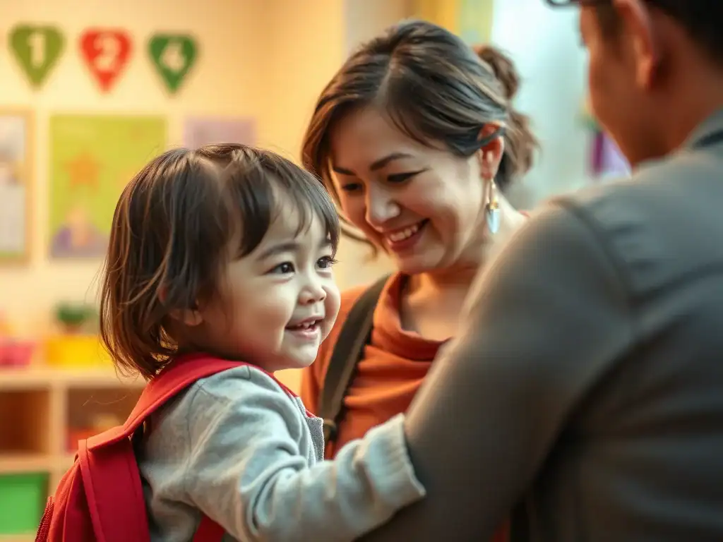 Early childhood education transition, parent and teacher support, preschool readiness.