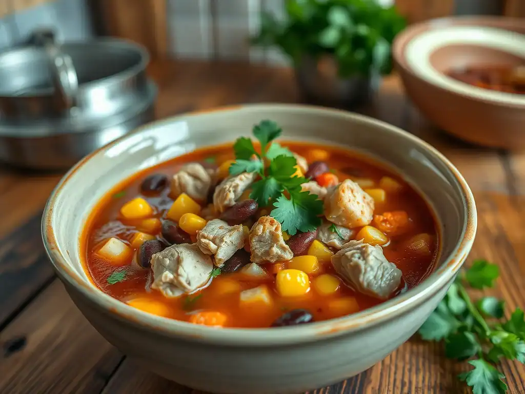 Slow Cooker Mexican Chicken Soup