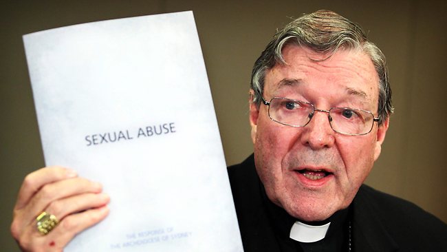 Cardinal George Pell testifies at Royal Commission regarding sexual abuse allegations.