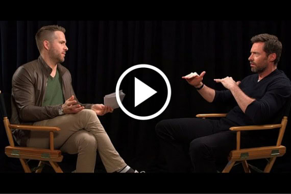 Ryan Reynolds Interviews Hugh Jackman in a Press Junket
