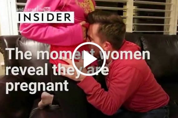 Woman reveals pregnancy to partner with emotional embrace at home.