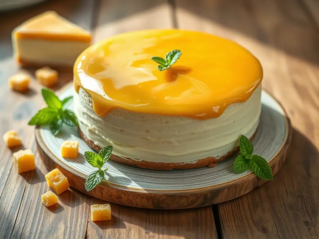 No Bake Honeycomb Cheesecake