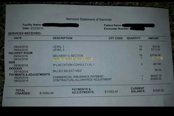 Hospital Charges Dad $39.95 To Hold His Newborn Son