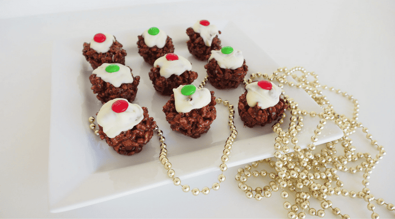 Mini Mars Bar Christmas Puddings