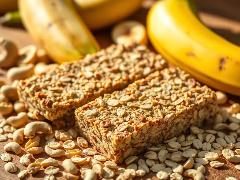 Raw Banana Cashew Oatmeal Bar