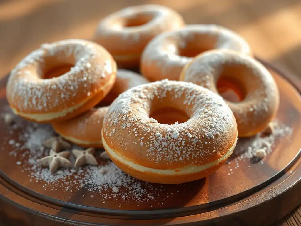 Spiced Almost Healthy Vanilla Doughnuts
