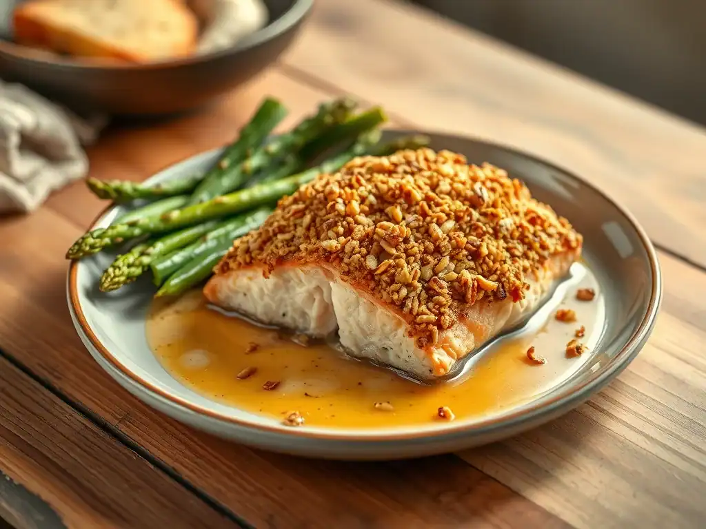 Easy Nut Crusted Baked Salmon That Everyone Will Love