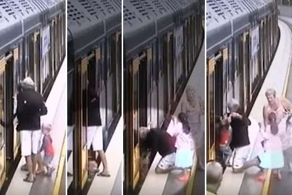 A Safety Reminder Issued After Toddler Slips Through Gap Between Train and Platform