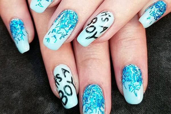 Expectant Mums Are Getting Trendy In Revealing Their Baby's Gender Through Nail Art | Stay at Home Mum