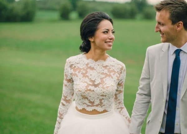 Would You Wear a Two-Piece Wedding Dress?