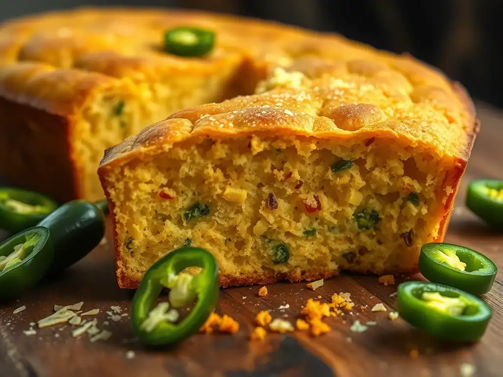 Spicy Jalapeño Cheddar Cornbread
