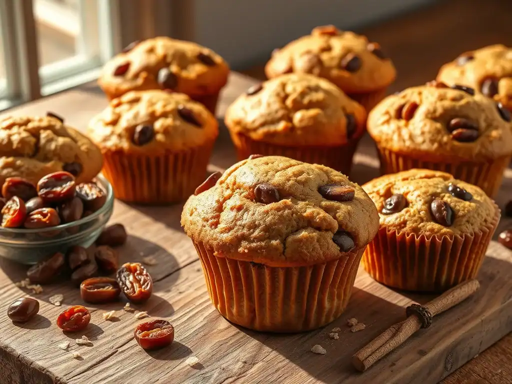 Wholemeal Date Muffins