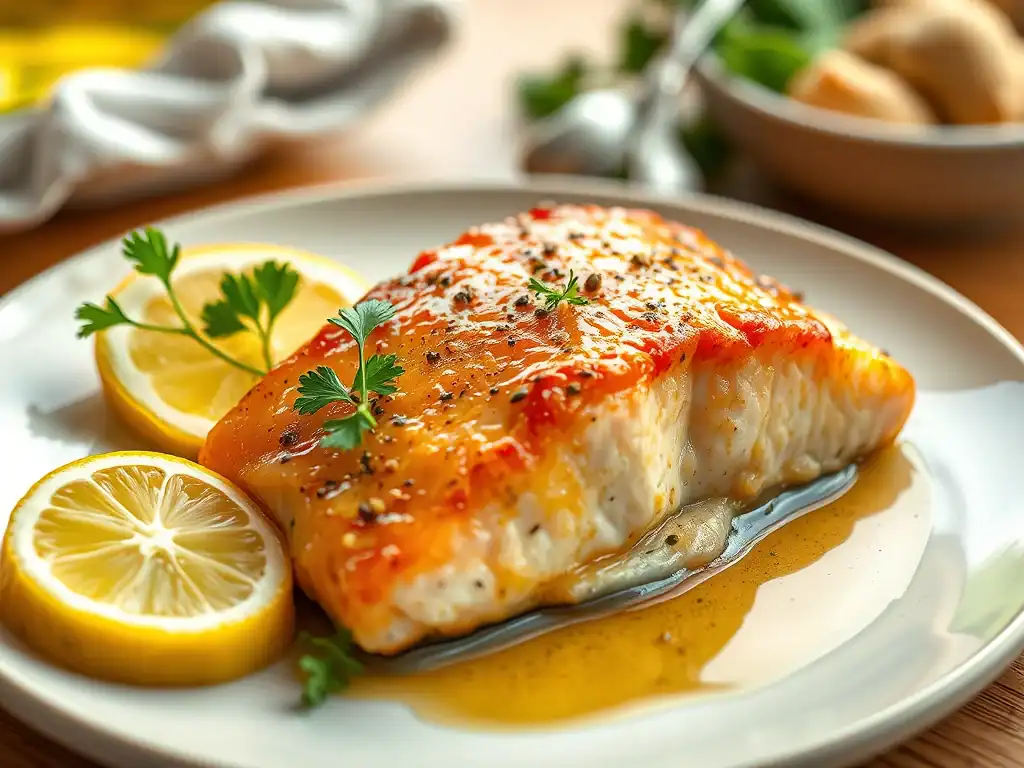 Scrumptious Garlic Butter Flavoured Salmon