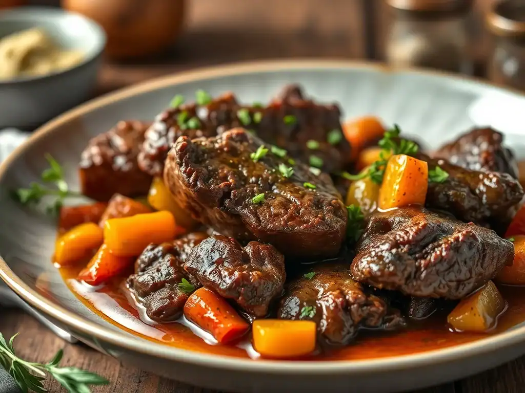 Slowcooker Beef Cheeks