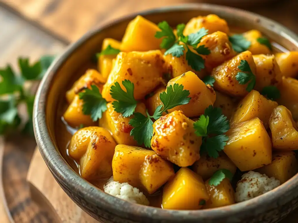 Potato And Cauliflower Curry (Aloo Gobi)
