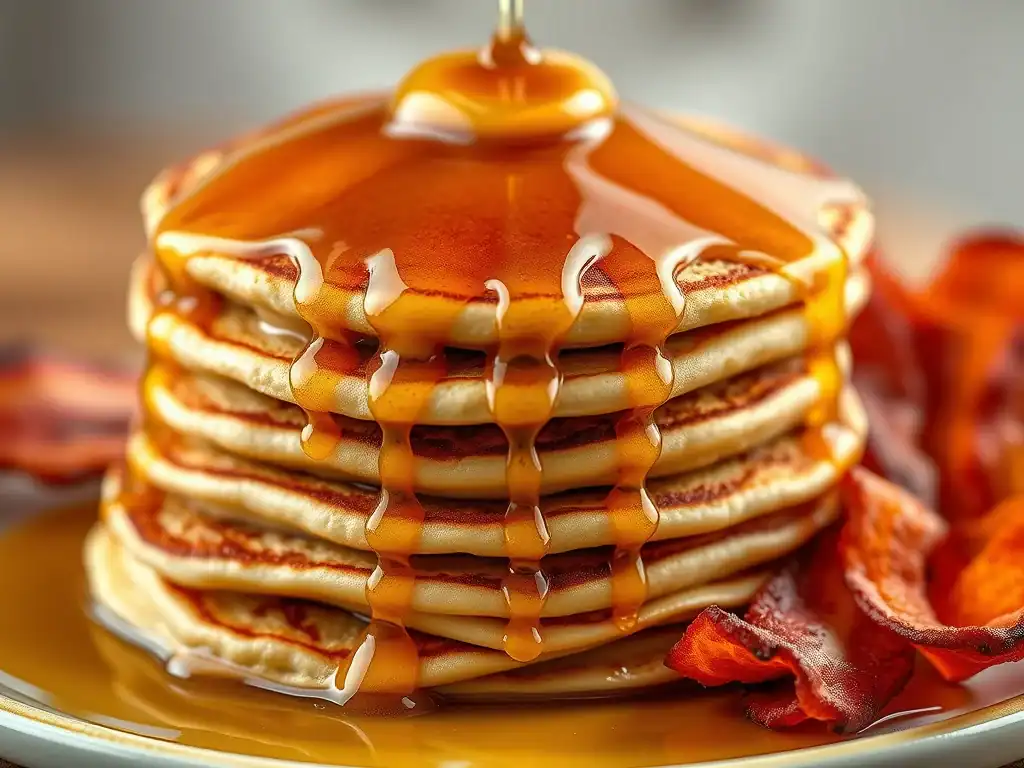 Bacon and Maple Syrup Pancakes
