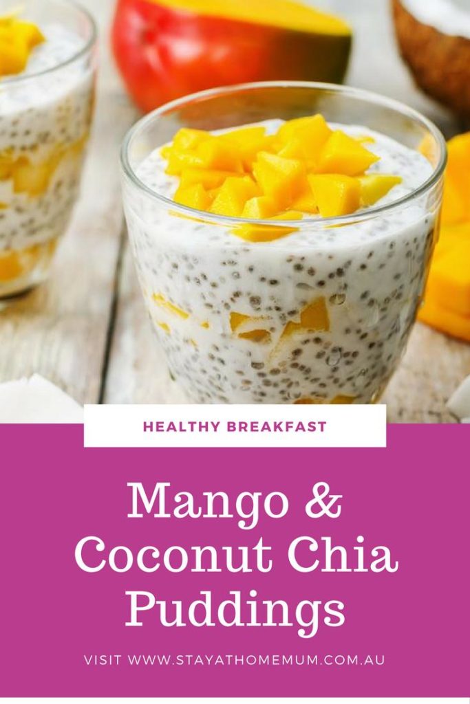 Mango and Coconut Chia Pudding - Stay at Home Mum