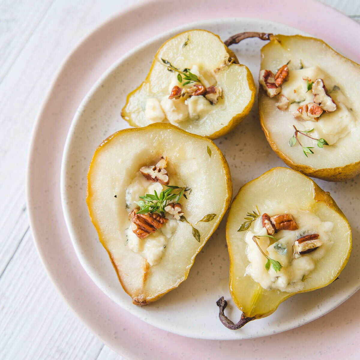 Baked Pears and Gorgonzola