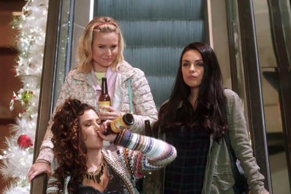 Celebrity mums enjoying a festive moment together.