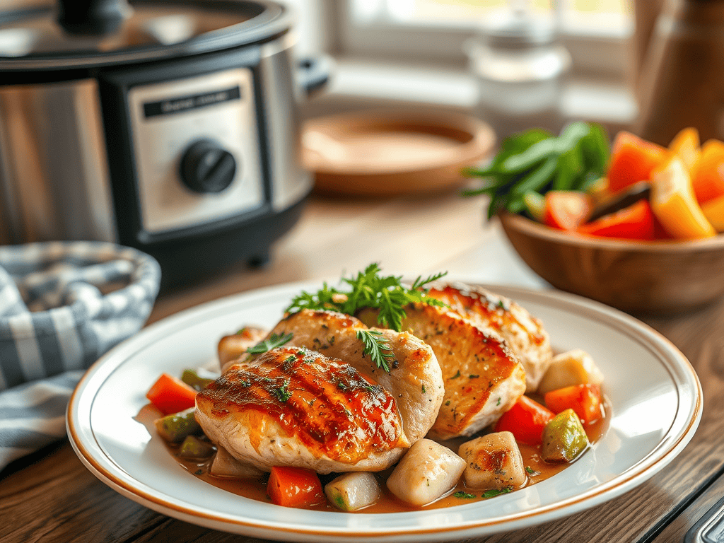 Slow Cooker Greek Chicken