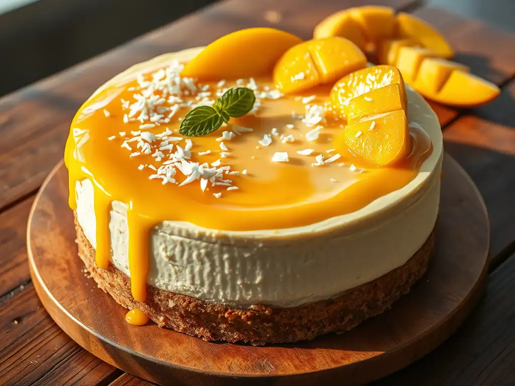 Decadent Mango Cheesecake