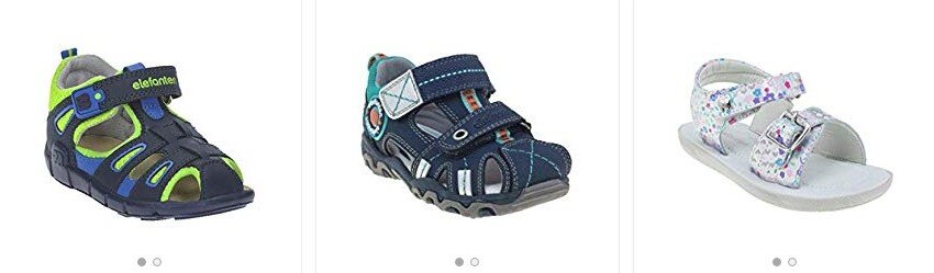 Cute toddler sandals with supportive straps for first steps.
