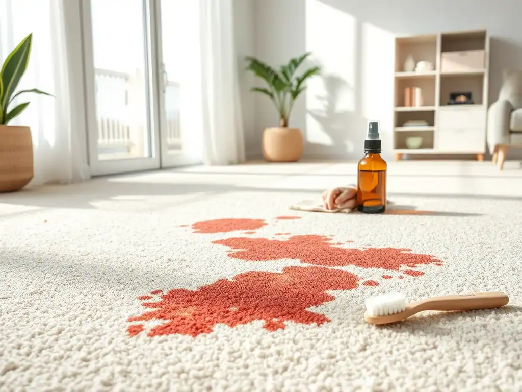 Remove carpet stains effectively with household solutions.