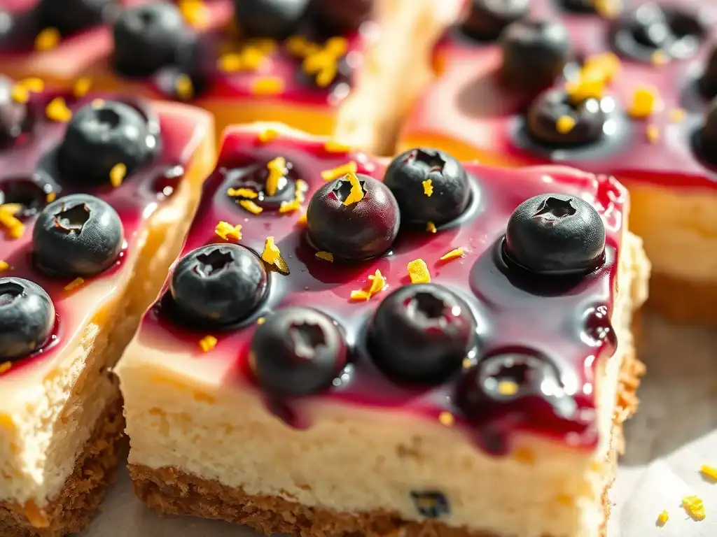 Blueberry Lemon Cheesecake Bars
