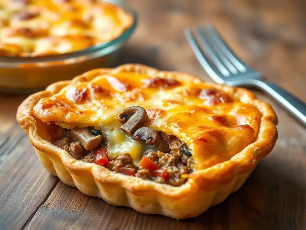 Pastry Free Beef Cheese Pie