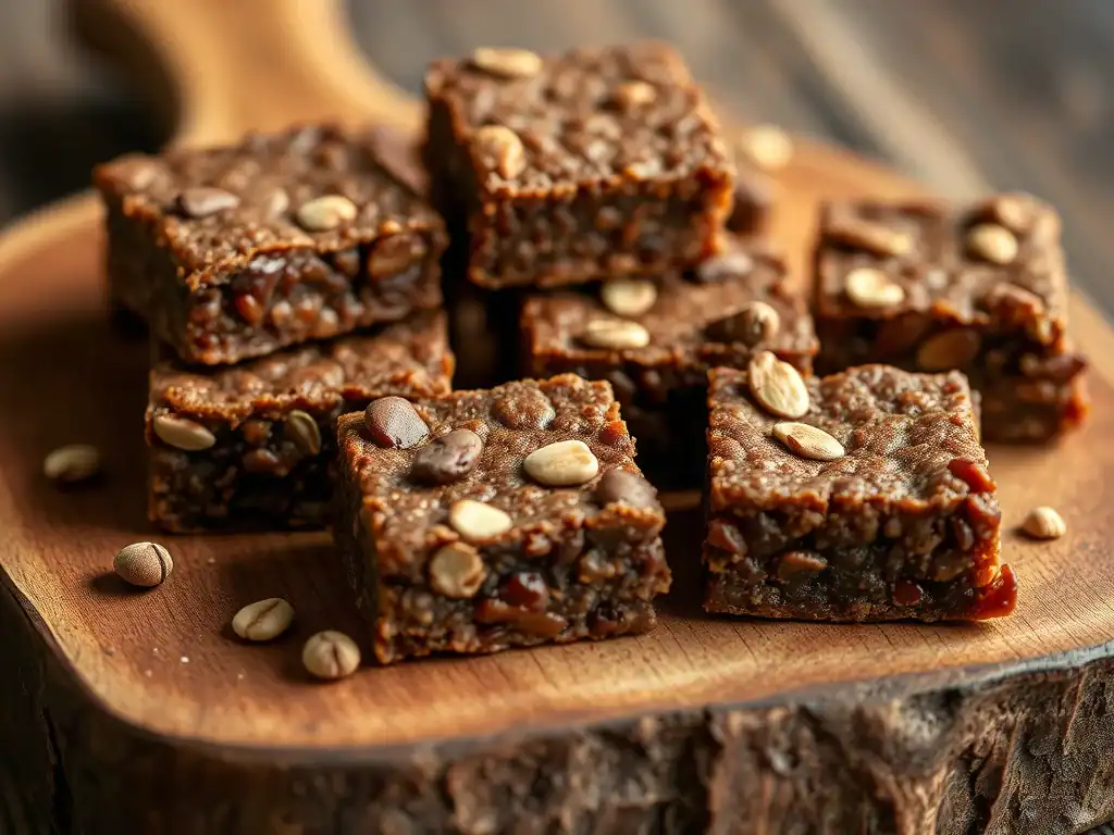 Delicious homemade date squares with oats and nuts, perfect for a healthy snack or dessert. Easy to.